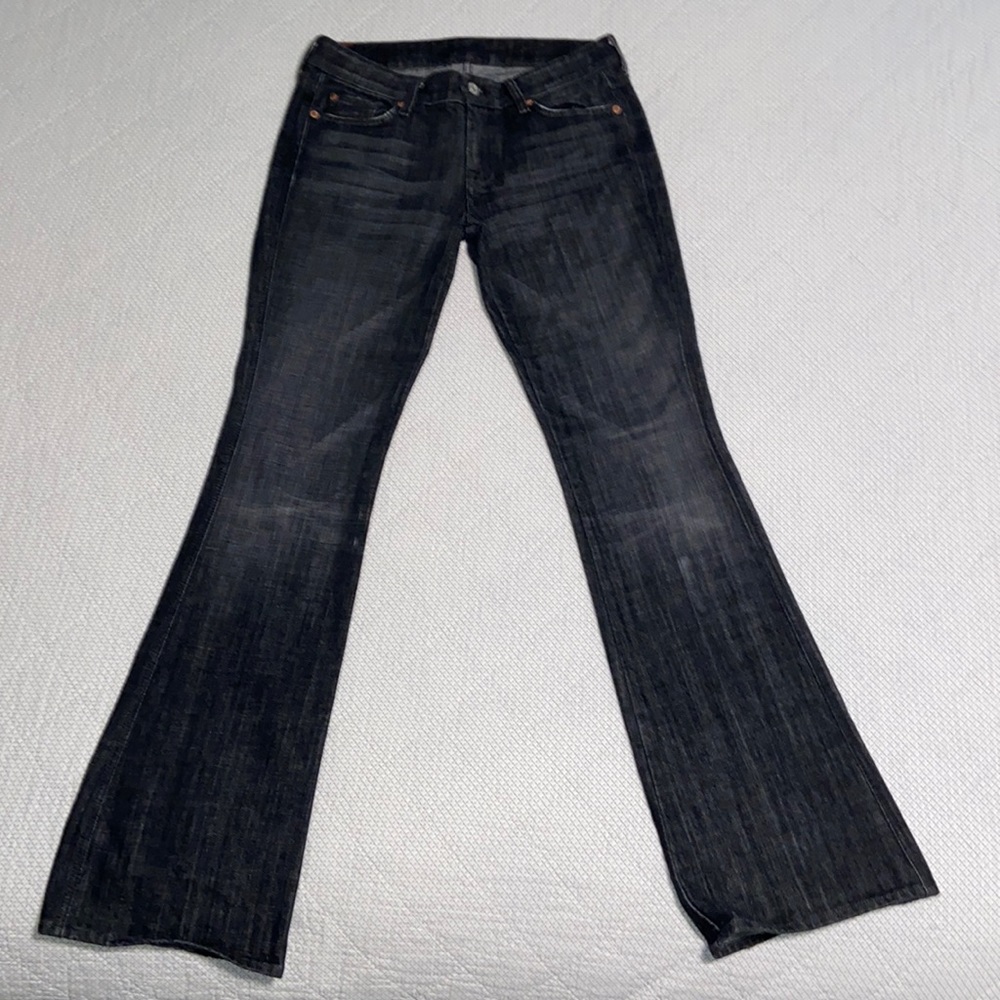 7 For All Mankind Dark Blue Flare Jeans